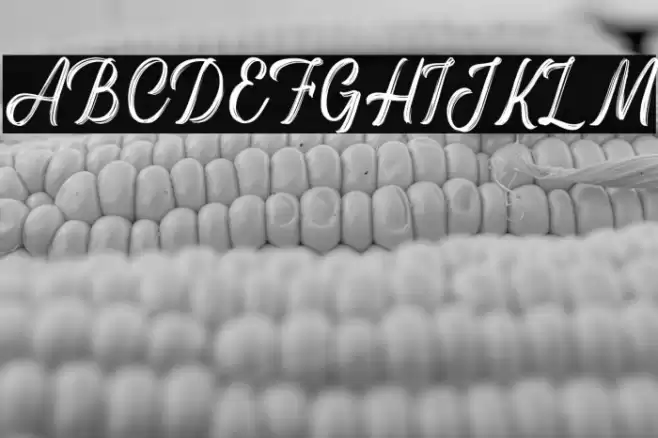 Backrush Font examples