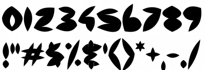 Backside Air Font OTHER CHARS