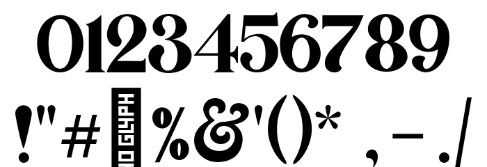 Backslash Reguler Font OTHER CHARS