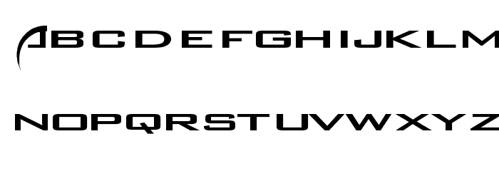 Backslash Шрифта ВЕРХНИЙ