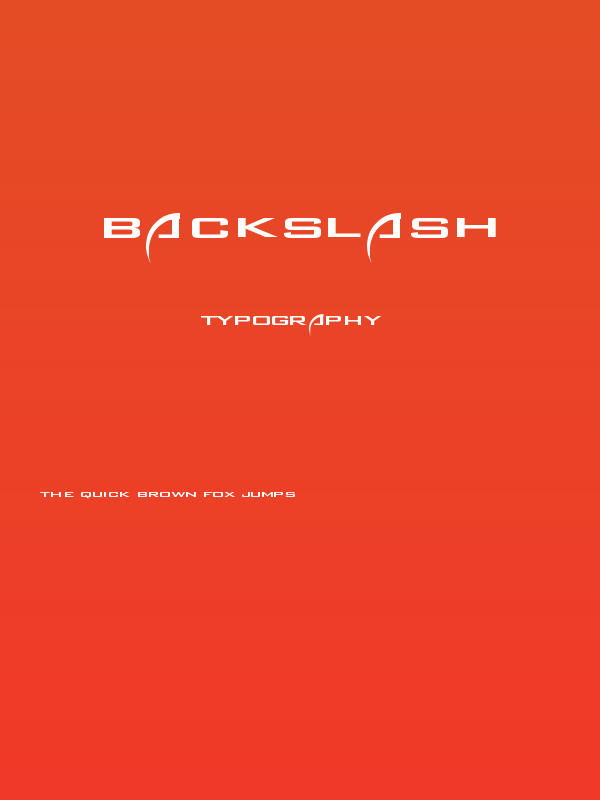 Backslash Poster