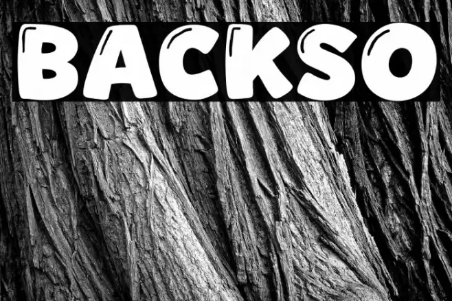 Backso Font examples
