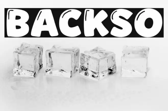 Backso Font examples