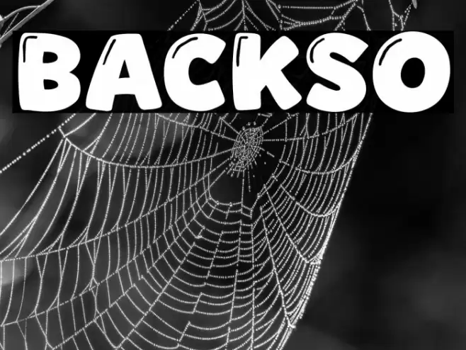 Backso Font examples
