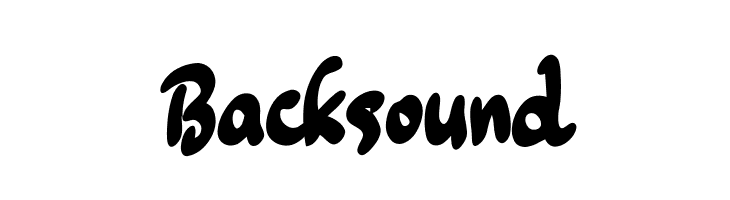 Backsound  font caratteri gratis