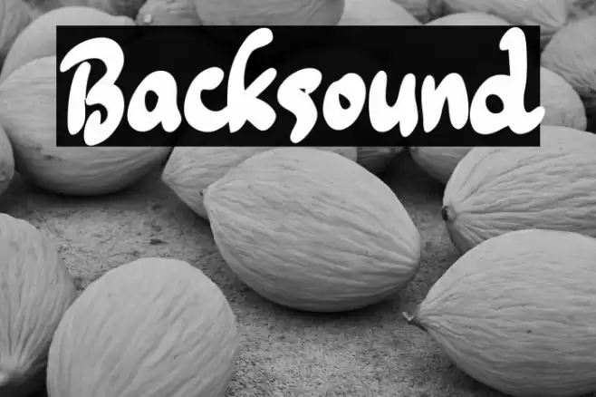 Backsound Шрифта examples