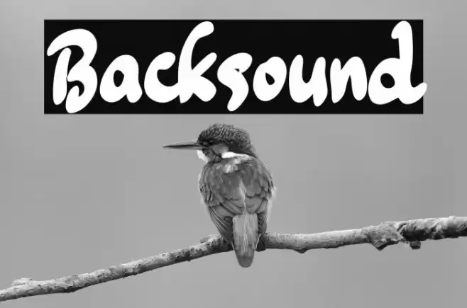 Backsound Шрифта examples