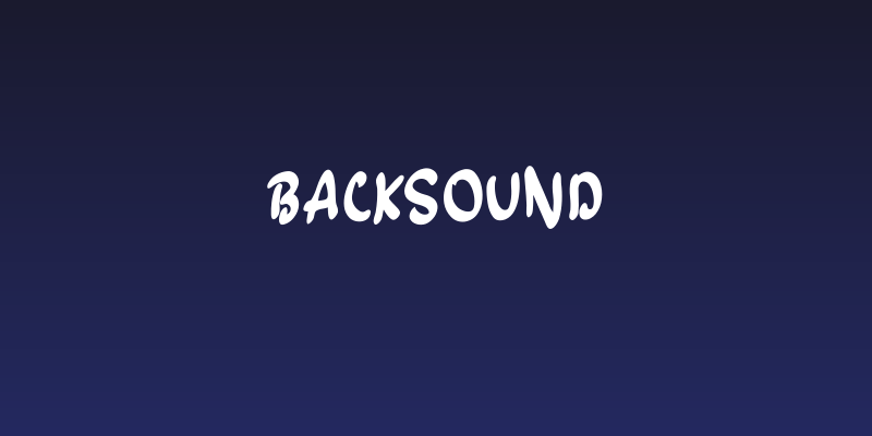 Backsound Social Header