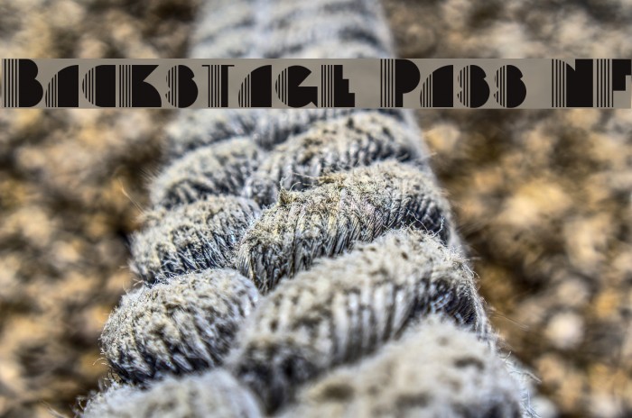 Backstage Pass NF Font examples