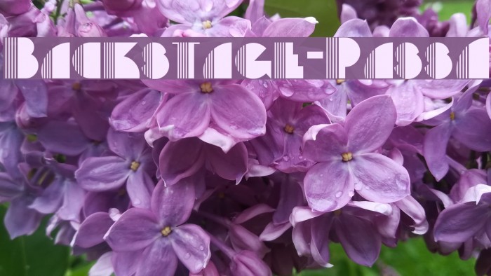 Backstage-PassA Font examples