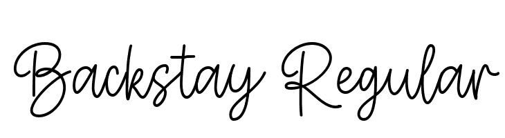 Backstay Regular  baixar fontes gratis