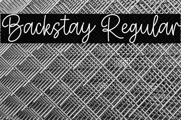 Backstay Regular Example 3