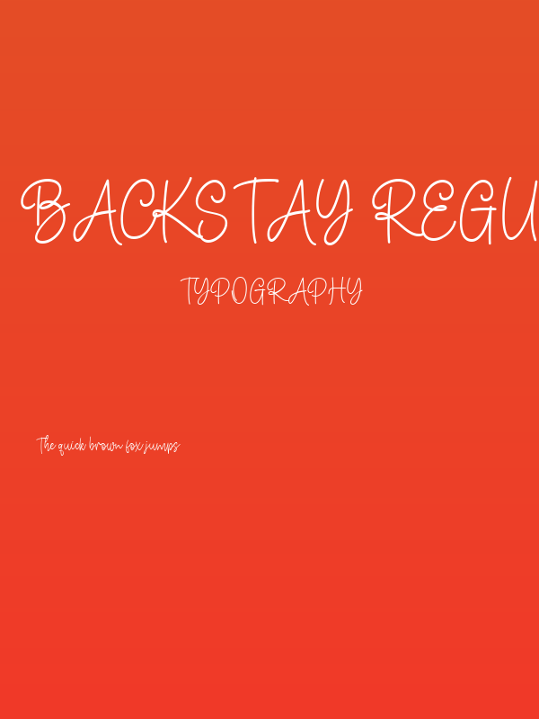 Backstay Regular Poster