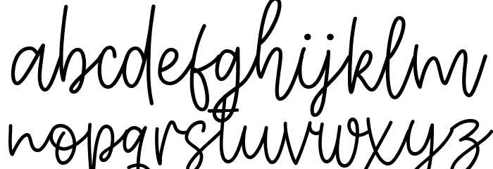Backstay Regular Font LOWERCASE