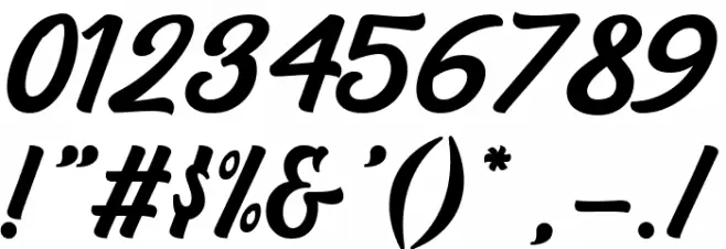 Backstone Font OTHER CHARS