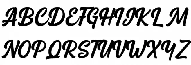 Backstone Schriftart Groß