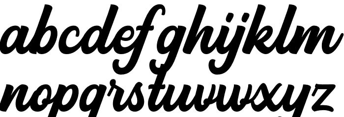 Backstone Font LOWERCASE