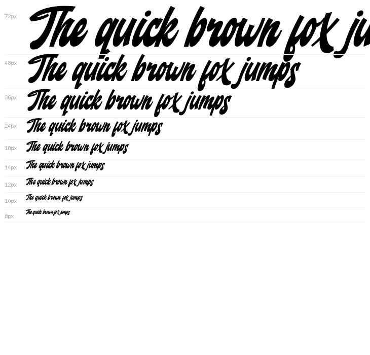 Backstranger Italic Waterfall