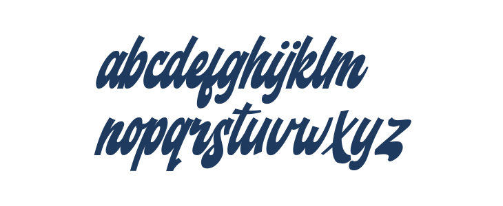 Backstranger Italic Lowercase