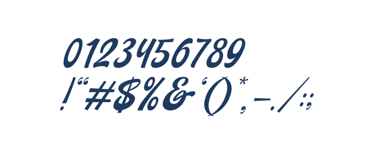 Backstranger Thin Italic Other Characters