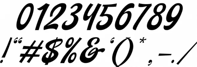 Backstranger Thin Italic Font OTHER CHARS