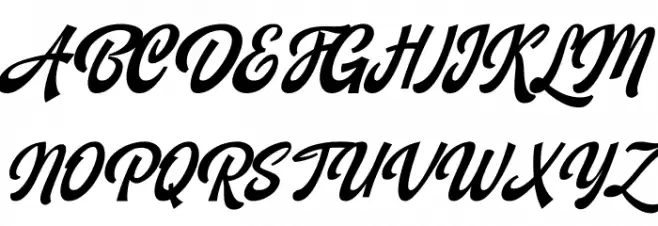 Backstranger Thin Italic Caratteri MAIUSCOLE