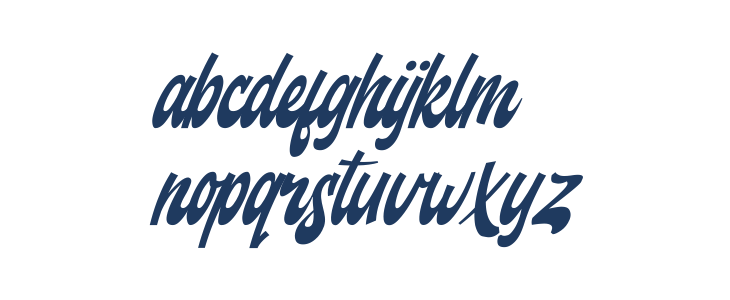 Backstranger Thin Italic Lowercase