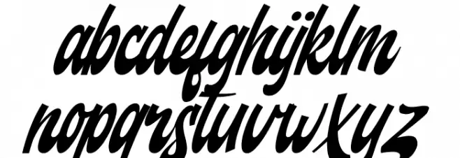 Backstranger Thin Italic फ़ॉन्ट लोअरकेस