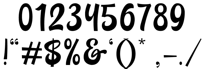 Backstranger Thin Font OTHER CHARS