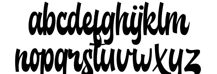 Backstranger Thin Font LOWERCASE