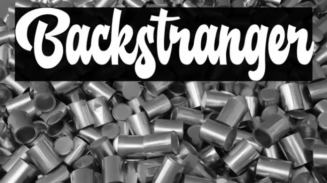 Backstranger Font examples