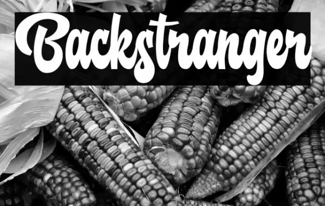 Backstranger Font examples