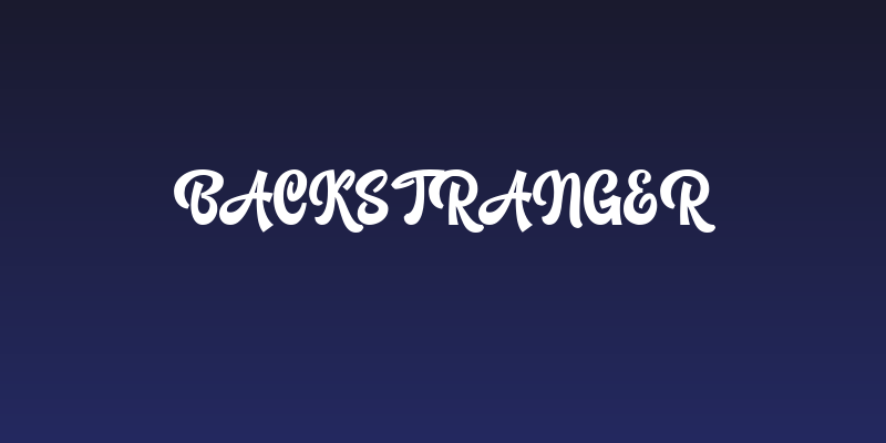 Backstranger Social Header