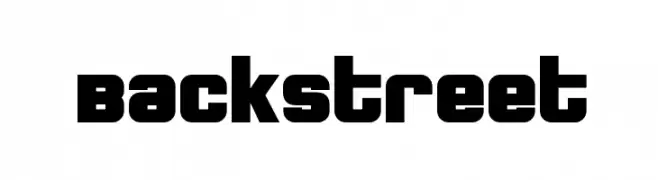 Backstreet  नि: शुल्क फ़ॉन्ट्स डाउनलोड