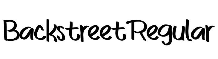 BackstreetRegular  font caratteri gratis