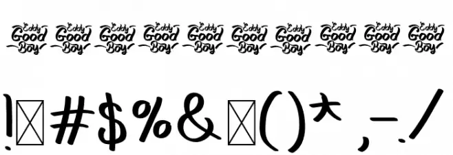 BackstreetRegular Font OTHER CHARS