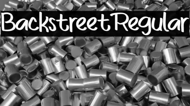 BackstreetRegular Font examples