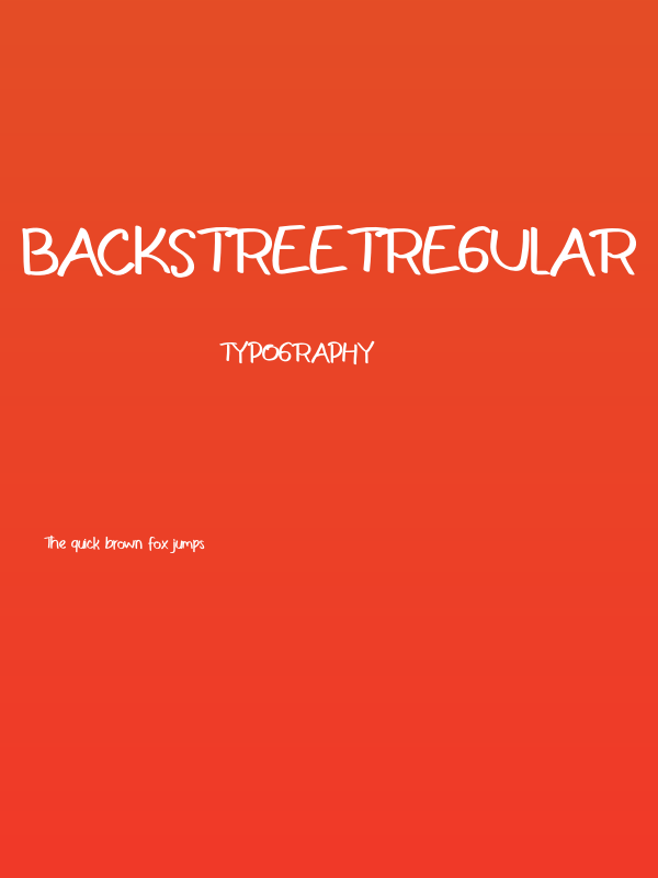 BackstreetRegular Poster