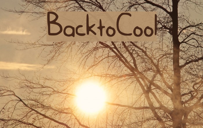 BacktoCool Font examples