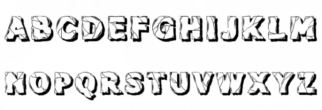 Backtrack Regular Schriftart Groß