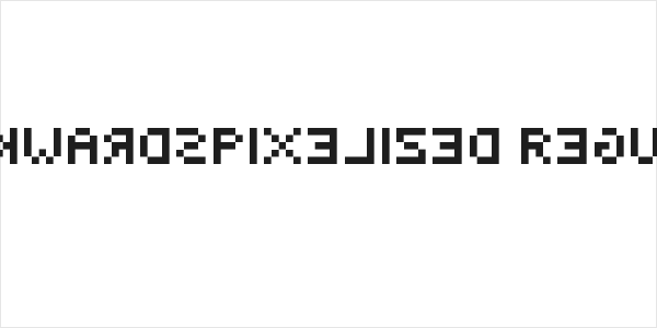 BackwardsPixelized Regular Logo
