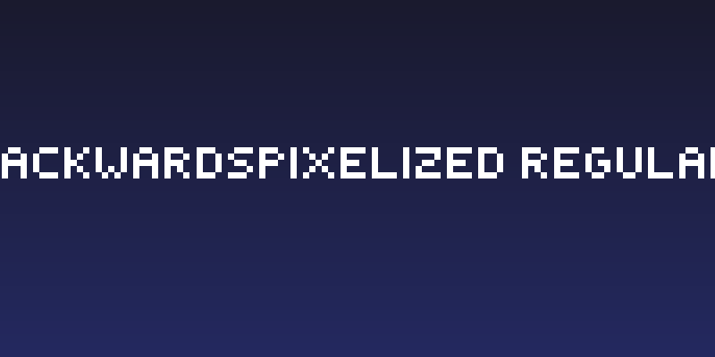 BackwardsPixelized Regular Social Header