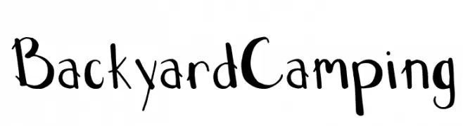Backyard Camping  Fuentes Gratis Descargar