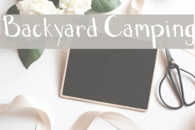 Backyard Camping Example 3