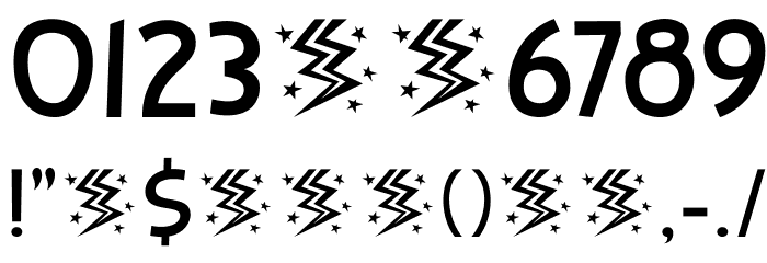 Backyard Hero DEMO Regular Font OTHER CHARS