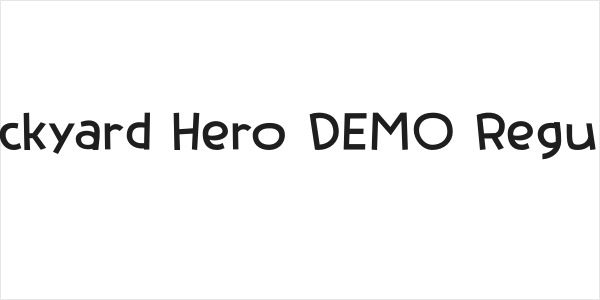 Backyard Hero DEMO Regular Logo