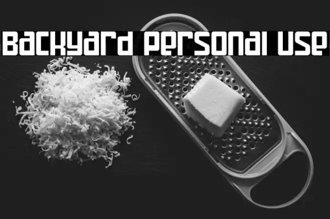 Backyard personal use Example 1