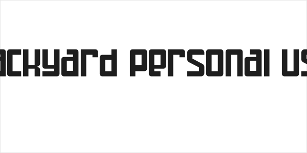 Backyard personal use Logo