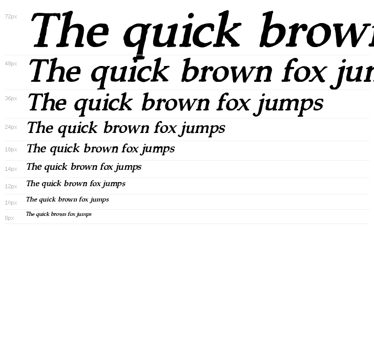 Backzone DEMO Bold Italic Waterfall