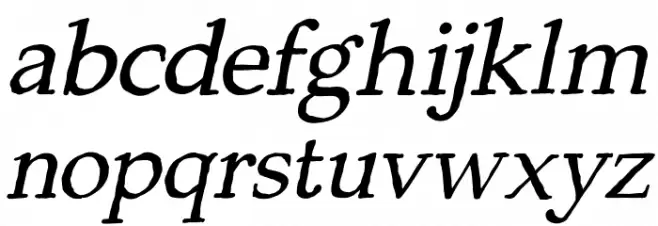Backzone DEMO Italic Schriftart Kleinbuchstaben